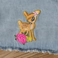thumbnail image 6 of Youmylove Toddler Girls Long Sleeve Denim Jacket Cartoon Fawn Prints Ruffles Dress Two Piece Outfits Set For Kids Clothes Toddler Girl Clothes, 6 of 6