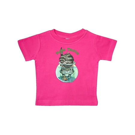 

Inktastic Fishful Thinking Cat in Fish Bowl Gift Baby Boy T-Shirt