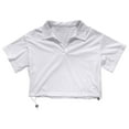 thumbnail image 4 of Summer Tops for Women Short Sleeve Protective Ice Jacket Adjustable Lightweight And For Summer Fitness Athletic Tees Top Puff Long N Long Sleeve Layer Shirt Ladies Shirts Size Large White M, 4 of 4