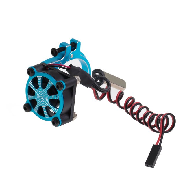 Ventilador de refrigeración de coche RC, enfriador de motor de vehículo, reparación de radiador de juguete universal, accesorios de automóvil, reemplazo para Traxxas TRX4 azul Yuarrent FN000842-04