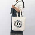 thumbnail image 4 of HIFA Initial Tote Bag for Women, Personalized Canvas Tote Bag - Two-Tone, Zipper Closure, Inner Pocket, Organic Cotton, Sturdy - Multipurpose Shoulder Bag Suitable for Shopping, Grocery, Beach, Travel, 4 of 5