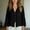 X-Black229, variant on YMNXA Women's Shirts Long Sleeve V Neck Solid Color Button Down Comfortable Elegant Blouse Top With Pocket For Casual Daily Wear,Black,L