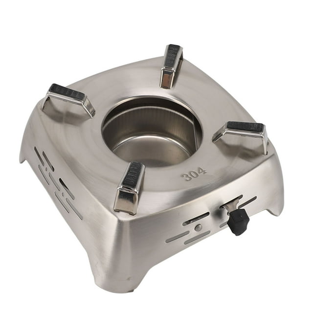 Réchaud de Camping Type Tiroir, Brûleur à Alcool Compact Type Tiroir en Acier Inoxydable Sûr pour Randonnée pour Barbecue