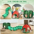 thumbnail image 7 of Foldable 4 Seasons Indoor Cat Tent with Tunnel & Bed, 7 of 7