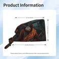 thumbnail image 4 of Yiaed Banana Leaf Meditating Gorilla Print Turban Hat for Women Men Comfortable Adjustable Cleaning Working Cap with Sweatband, 4 of 4
