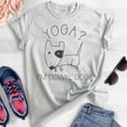 thumbnail image 2 of Yoga I'm Down Dog Shirt, Unisex Women's Men's Shirt, Funny Yoga Shirt, Cute Yoga Top, Downward Dog Shirt, Heather Ash, X-Large, 2 of 6