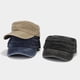 thumbnail image 4 of Xiao Hua Gorra escolar militar, gorra de béisbol estilo militar, plana, lavada, primavera verano, retro, ala baja, gorra escolar militar, 1 pieza, color caqui, 4 of 5
