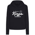 thumbnail image 2 of Women's Levelwear  Black Los Angeles Kings Sweet Monument Tri-Blend Cropped Pullover Hoodie, 2 of 3