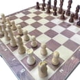 thumbnail image 2 of AlpPop Chess sets, 20'' x 20'' Wooden Chess Set with High Polymer Weighted Chess Pieces / 3.75'' King, 2 of 4