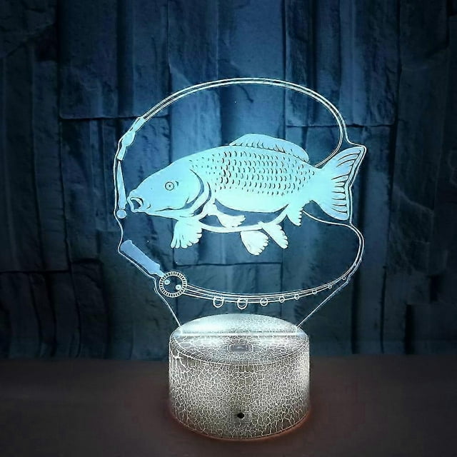 3D Night Light with Cyberpunk Art and Futuristic Design, Visually Impactful, LED Light Source, Ideal for Home Decoration and Gift(Crack)