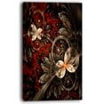 thumbnail image 2 of Motif de Fleurs Fractales Rouges et Orange - Impression sur Toile Florale, 2 of 3