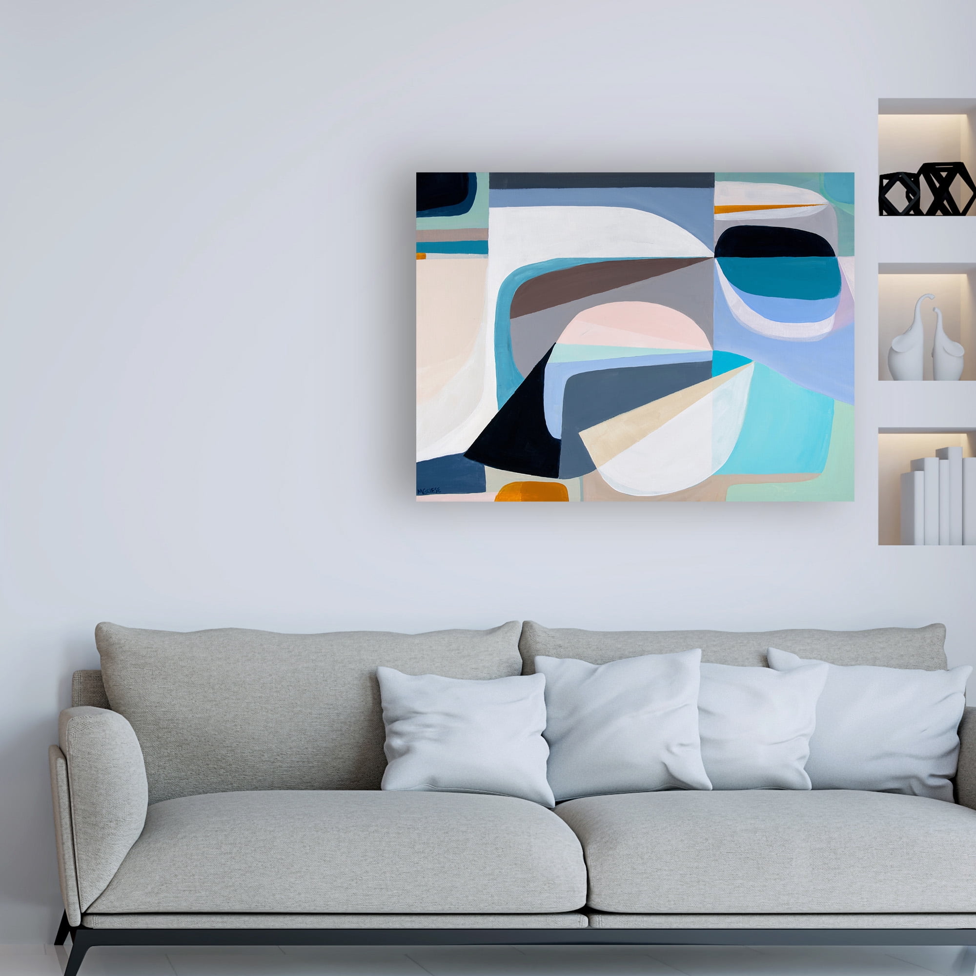 Trademark Fine Art 'Drift Geometric' Canvas Art by Marion Gries