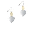 thumbnail image 2 of Delight Jewelry Silvertone Large Guitar Pick Goldtone Leaf French Earrings, 2 of 4