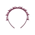 thumbnail image 1 of Sonducket Diadema Unisex Alice para hombre y mujer, banda deportiva para el pelo, aro de Metal, flequillo doble, horquilla para el pelo, accesorio para el Accesorio para el cabello Violeta, 1 of 1