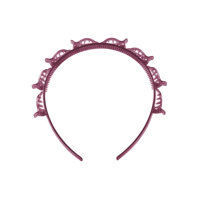 Sonducket Diadema Unisex Alice para hombre y mujer, banda deportiva para el pelo, aro de Metal, flequillo doble, horquilla para el pelo, accesorio para el Accesorio para el cabello Violeta