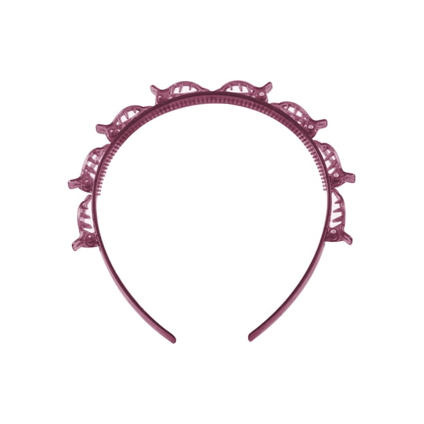 Sonducket Diadema Unisex Alice para hombre y mujer, banda deportiva para el pelo, aro de Metal, flequillo doble, horquilla para el pelo, accesorio para el Accesorio para el cabello Violeta