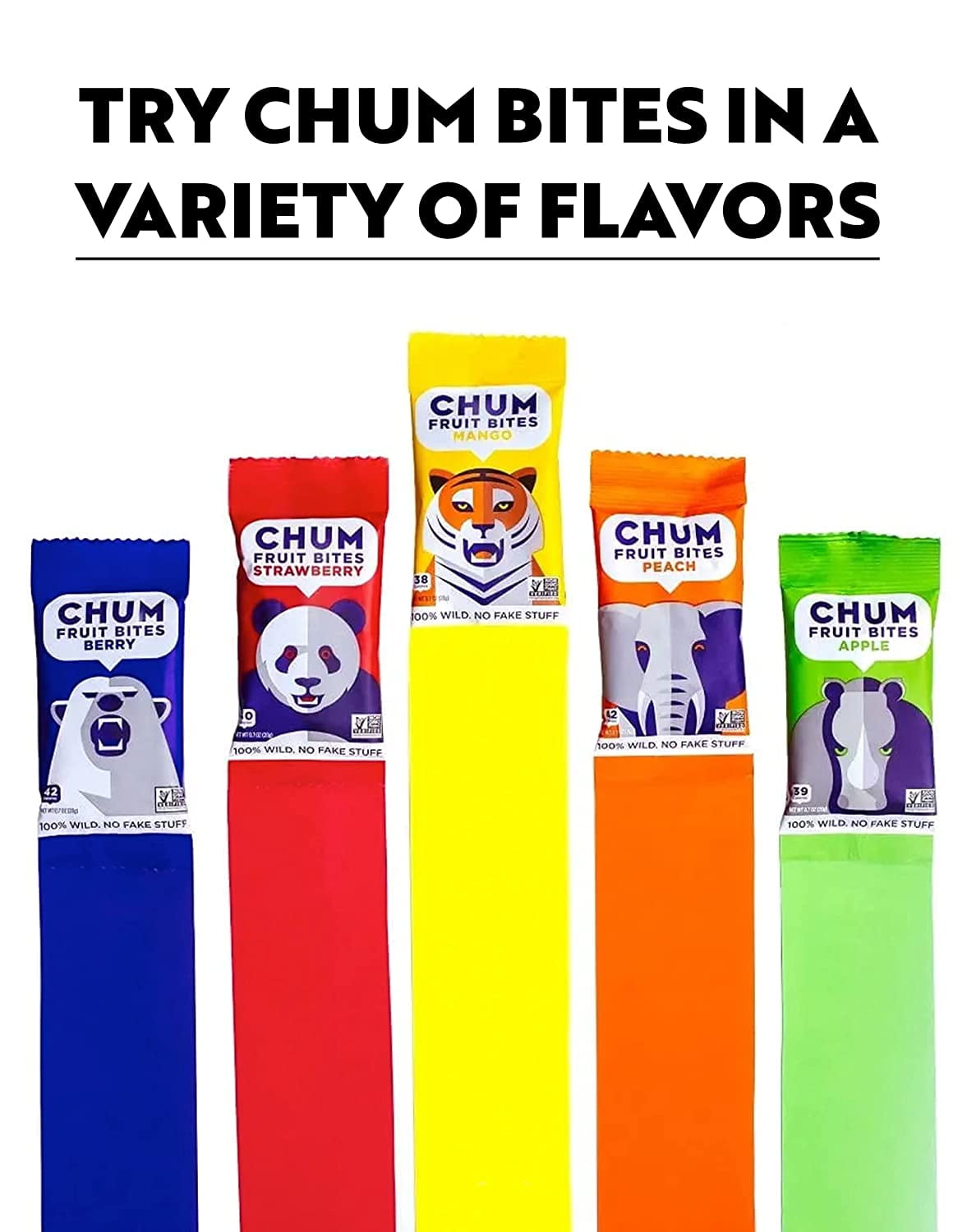 (4 pack) CHUM FRUIT BITES - STRAWBERRY