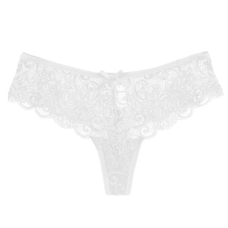 

Women s Thong Breathable Hipster Panties Underwear Comfy Low Waist Panties Bikini Underwear For Women Lady Women s G-Strings Panties XL White