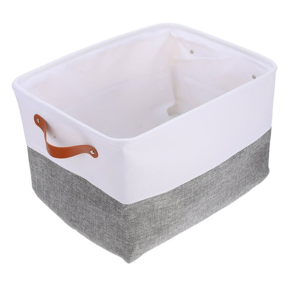 Moluckfu Throw Blanket Basket Large Storage Basket Grey for Home Use 1Pcs