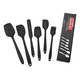 thumbnail image 1 of Set 6 Utensilios De Cocina De Silicona Espatulas Reposteria Xtellar negro, 1 of 3