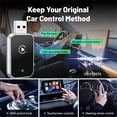 thumbnail image 3 of Adaptador Inalámbrico 2 en 1 para Carplay y para Android AUTO. Control por Voz. WiFi y Bluetooth. Caja Inteligente con IA. CarPlay con Cable A CarPlay Inalámbrico., 3 of 8