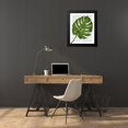 thumbnail image 4 of Fab Funky 20x24 Black Modern Framed Museum Art Print Titled - Monstera Leaf 1, Green on White, 4 of 5