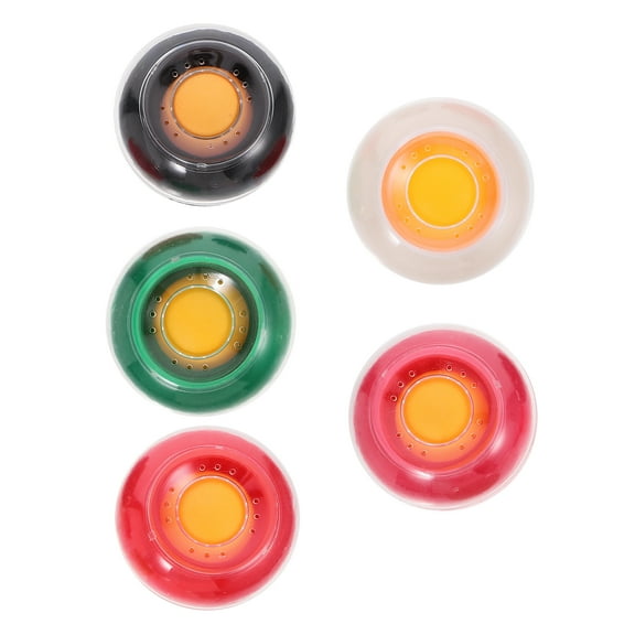 SEWCHICS Fingertip Moistener Pink Bank Teller Cash Counting 5Pcs 3.1x3.1x1.8in