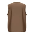 thumbnail image 4 of Craaazy Womens Comfortable Solid Color Henley Neck Tunic Top for Casual Leisure Gift, 4 of 5