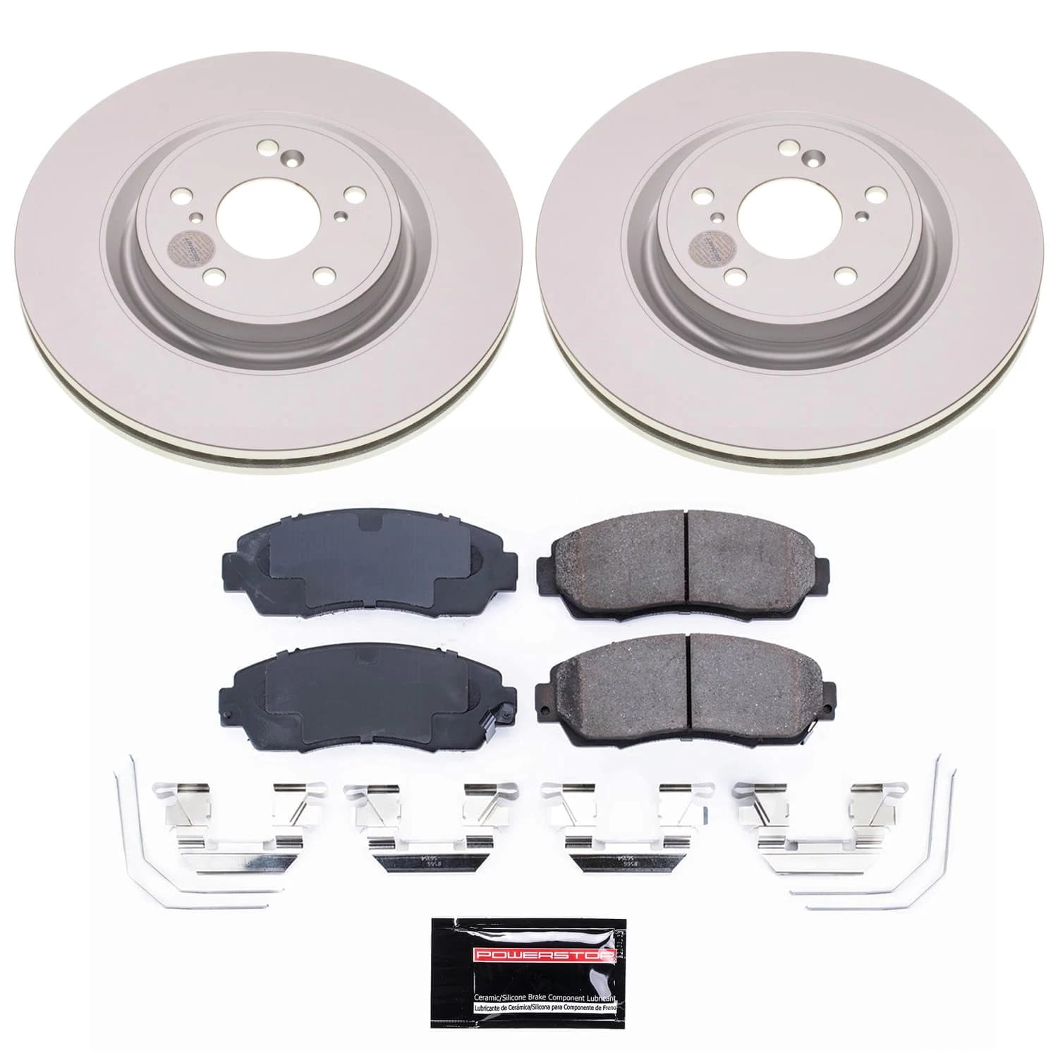 PowerStop Front Geomet Coated Brake Rotor and Pad Kit Fits: HONDA Select Models CRK8928