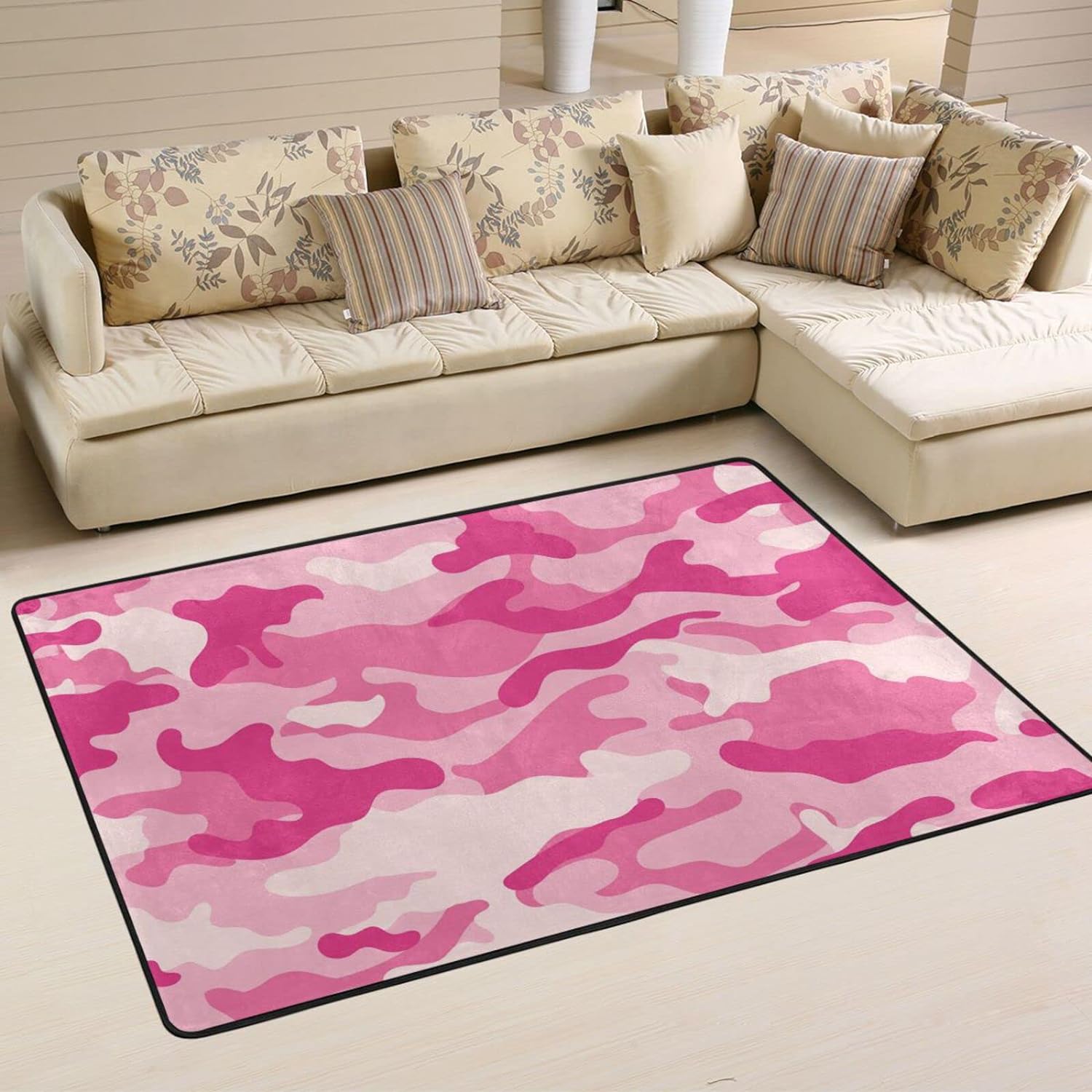 Mossy Oak Elements Aqua Camouflage 5 ft. x 7 ft. Area Rug