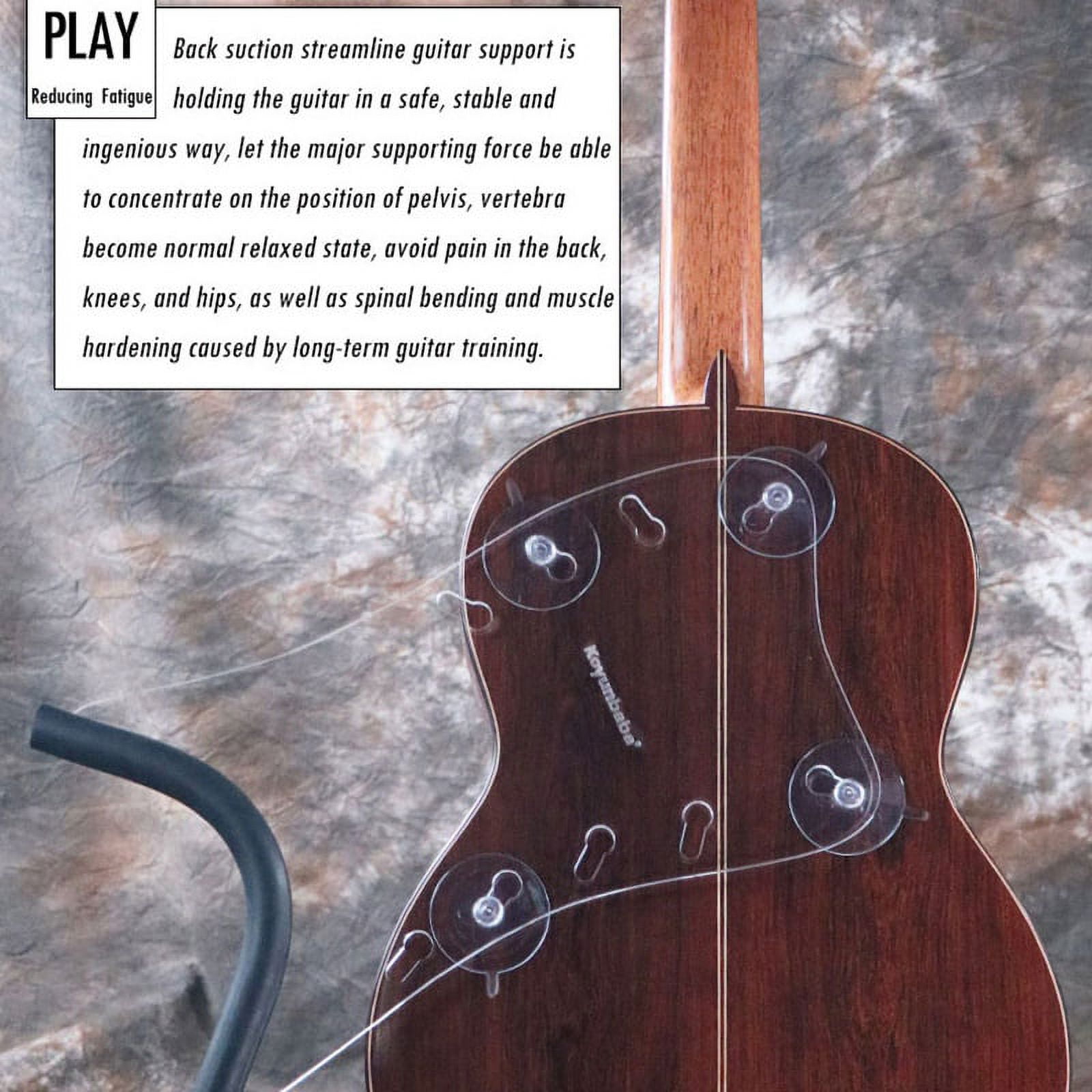 Guitar Neck Rest Back Suction Streamliner Guitar Support for Classical Flamenco Acoustic Transparent