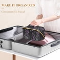 thumbnail image 3 of FORMRS Makeup Bag Travel Cosmetic Organizer for Women Fold Flat Zipper Pouch with Handle, Gothic Floral Print, 3 of 8