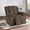 Brown, variant on Manual Reclining Sofa, Modern Corduroy Recliner Chair, Comfy Single Sofa Lounge Seating for Small Spaces, Living Room, Dark Grey