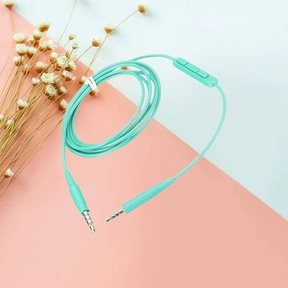 Masteelf TPE Headphone Extension Cable with Inline Microphone for Earphone Use Compatible with SoundLink Green 3 5mm to 2 5mm