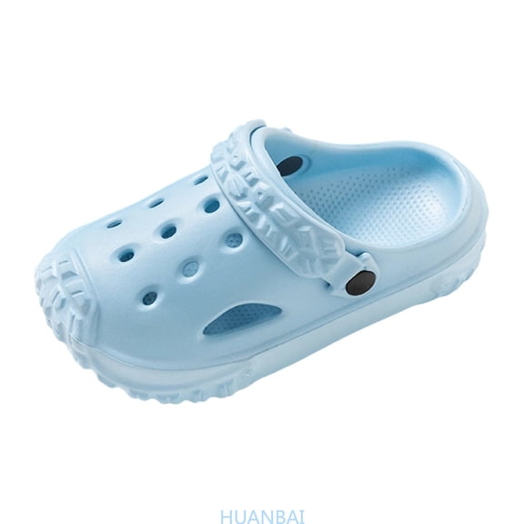 HUANBAI Girls Sandal Slippers For Kids Lightweight Cushioned Indoor Outdoor Slippers For Boys And Girls Comfortable Summer Casual Footwear For Kids 2 10 Years ,(6-7 Years Blue) Size ,12.5