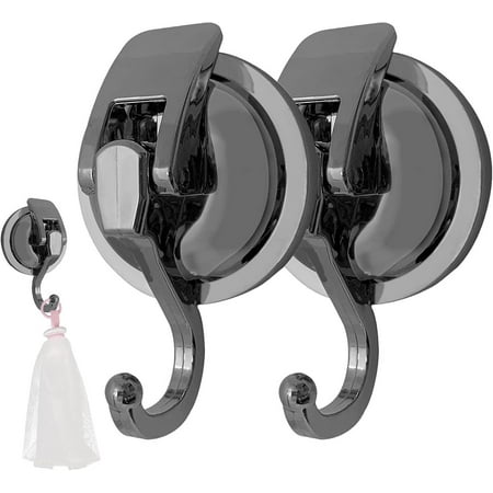 

Shower Suction Hooks \u2013 2 Suction Cup Wall Hooks | Removable Puncture Free Heavy Duty for Bathroom Glass Door Shower Wall Window Kitchen