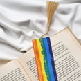 thumbnail image 6 of Kdxio Rainbow Colored Print Metal Tassel Bookmarks,Perfect Gift for Art Lovers and Bookworms Metal Bookmarks for Women, 6 of 8
