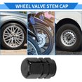 thumbnail image 3 of 8 Pcs Tire Valve Stem Caps, 10x17MM Car Wheel Valve Cap Universal for Car Bike Motorcycle Anti Crash Aluminum Alloy Black Tyre Valve Stem Cover Valve Dust Cap Tire Valve Cap, 3 of 7