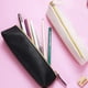 thumbnail image 5 of Estuche de cuero para lápices y bolígrafos, 2 piezas, bonito estuche delgado para lápices, pequeño estuche para lápices, bonito estuche de papelería, bolso cosmético portátil, bolsa con cremallera, 5 of 8