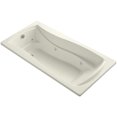 thumbnail image 1 of Kohler K-1257 Mariposa Collection 72" Drop In Jetted Whirlpool Bath Tub - Off White, 1 of 5