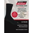 thumbnail image 6 of Genuine Dickies Men's Value Work Crew Sock, 12 Pack Black Size 6-12, 6 of 7