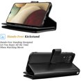 thumbnail image 3 of Takfox Wallet Case for Samsung Galaxy A12, for Galaxy A12 Case 6.5", PU Leather ID Credit Card Slots Holder Folio Flip [Detachable] Kickstand Magnetic Phone Cover & Wrist Strap -Black, 3 of 6
