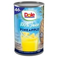 thumbnail image 3 of (2 pack) Dole All Natural 100% Pineapple Juice, 46 oz, NON GMO, Shelf Stable, Aluminum Can, 3 of 8