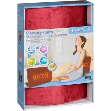 Health Touch Memory Foam Massaging Lumbar Support