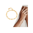 thumbnail image 1 of Pulsera Xtellar Dorada Chapado En Oro 18k Para Mujer Regalo, 1 of 4
