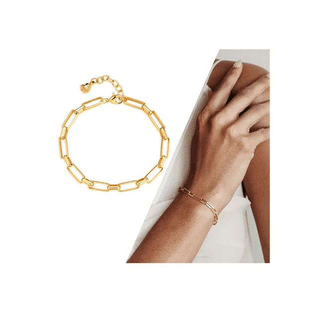 Pulsera Xtellar Dorada Chapado En Oro 18k Para Mujer Regalo