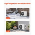 thumbnail image 2 of VEVOR Mini Split Pad, for 9000-36000BTU Ductless Air Conditioner Heat Pump Systems, 38 x 18 x 3 inch Plastic Outdoor Condenser Equipment Anti-Vibration Pads for Heat Pump System, Max Load 400 lbs, 2 of 9