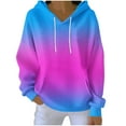 thumbnail image 2 of Ounisa Oversized Gradient Hoodies for Women Graphic Cute Hooded Sweatshirt with Pockets Lightweight Loose Fit Comfort Y2k Hoodie, 2 of 5
