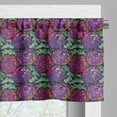 thumbnail image 3 of Ambesonne Flower Valance Pack of 2, Vibrant Peony Blossoms, 54"X12", Multicolor, 3 of 5