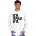 thumbnail image 3 of Best Nephew Ever Family Aunt Uncle Men's Long Sleeve Tee T Shirt Brisco Brands M, 3 of 6